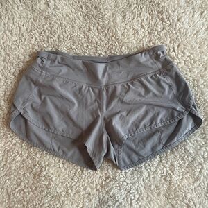 Lululemon Fast & Free Split Hem Women's Gray Athletic Shorts 6